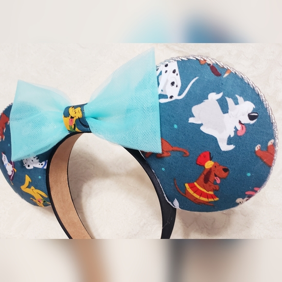 πποΈ Disney Dogs Minnie Mouse Ears Hand Crafted - Picture 4 of 4